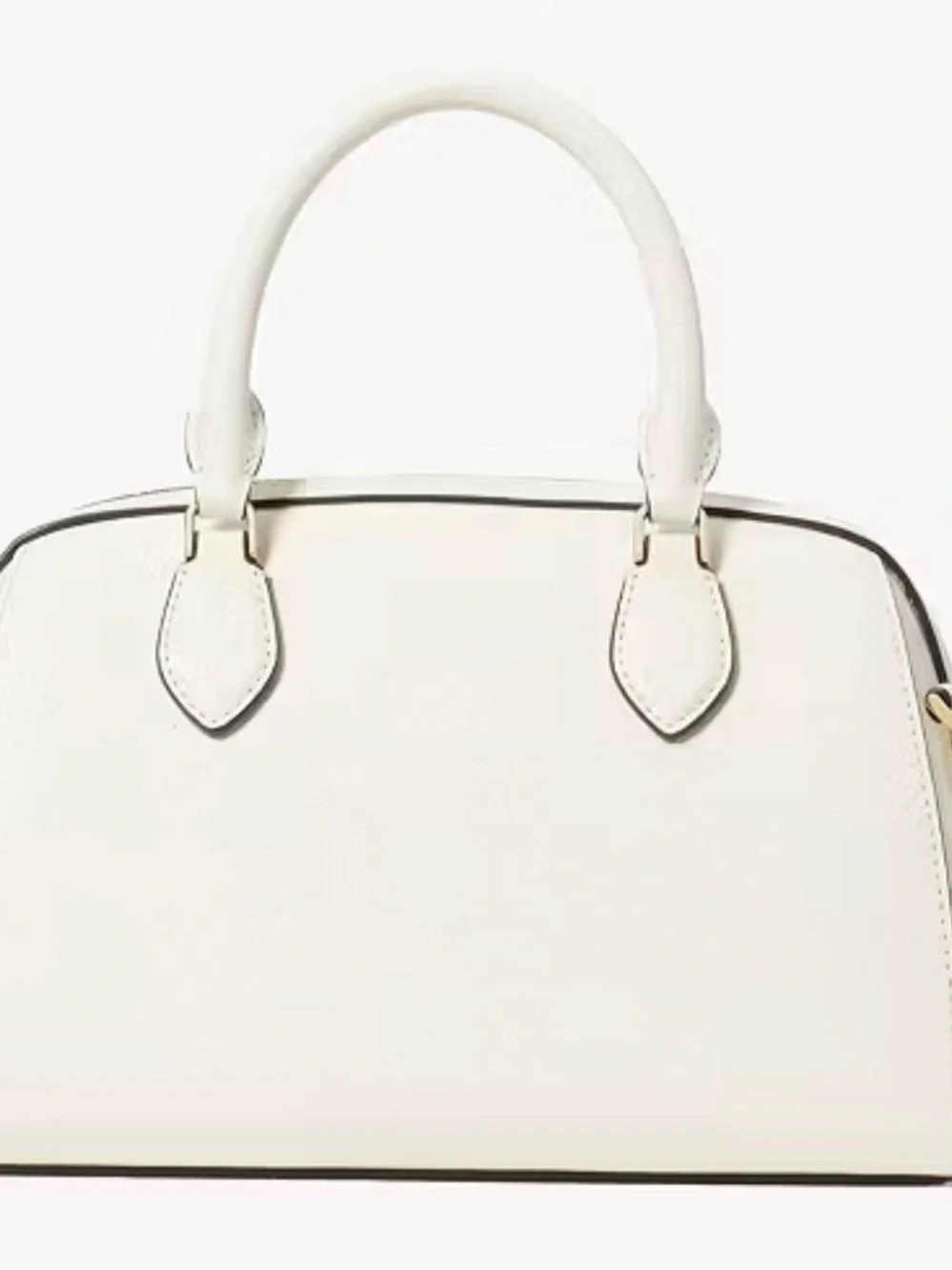 Luxurious kate spade Cream Dome Satchel with Gold Hardware MSRP $348